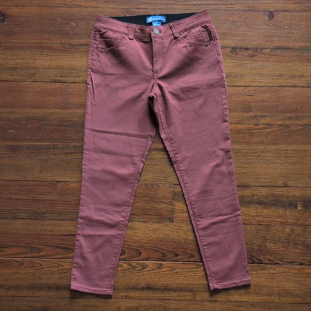 Democracy Rust Colored Skinny Ankle Jeans